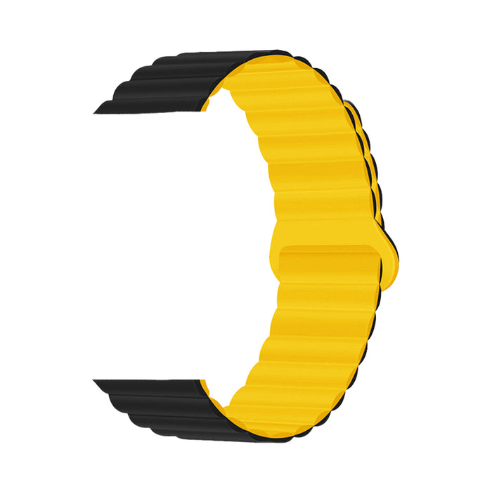 MAGNETIC STRAP WITH SILICONE COATING TRENDER Loop TR-AML45BKYW APPLE 44/45 mm BLACK/ORANGE