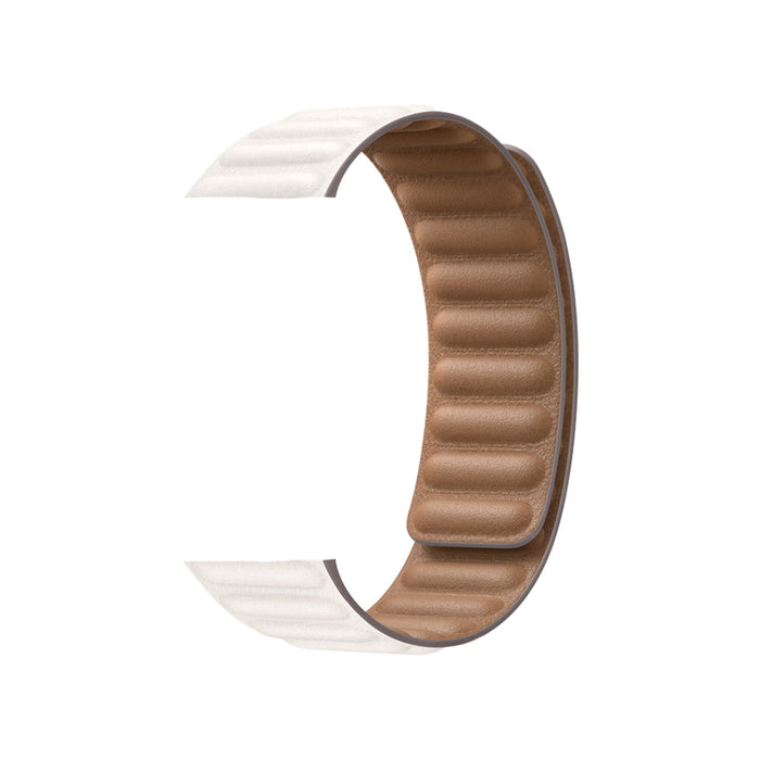 MAGNETIC STRAP WITH ECO LEATHER COVER TRENDER TR-AMS40WH APPLE 38/40mm WHITE
