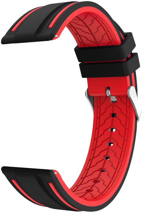 SILICONE STRAP TRENDER TR-GM22BKRD 22 mm GAMER BLACK/RED