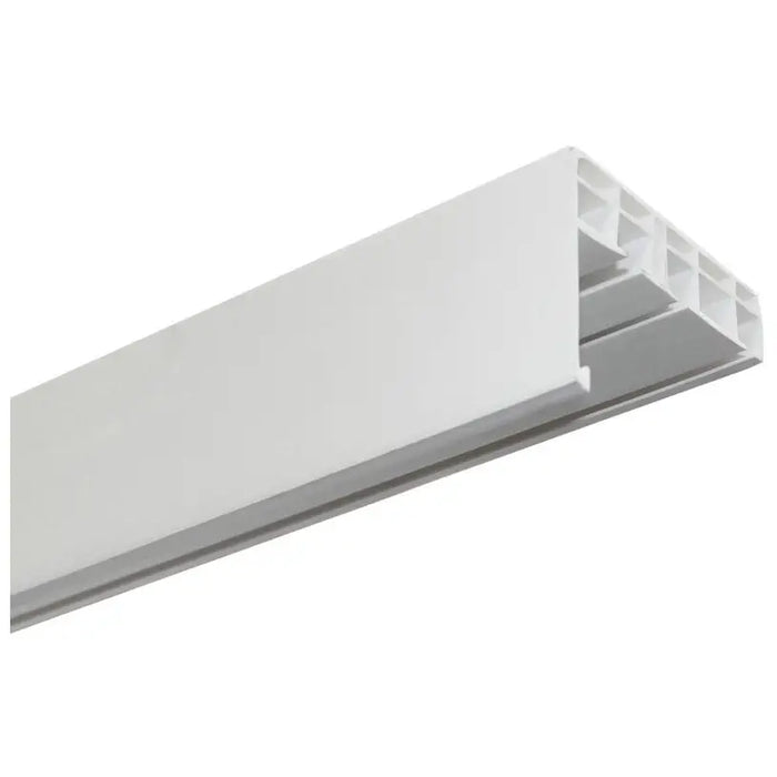 TRI-CHANNEL PVC MOLDING WITH FRONT GARDINIA 210 CM. - Корнизи<<<Корнизи щори и пердета<<<Мебели и интериор<<<Praktiker