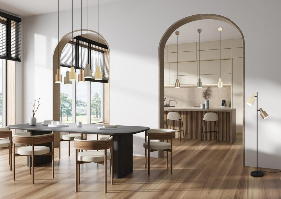PENDANT AGUDO TRIO 1XE27 METAL COFFEE