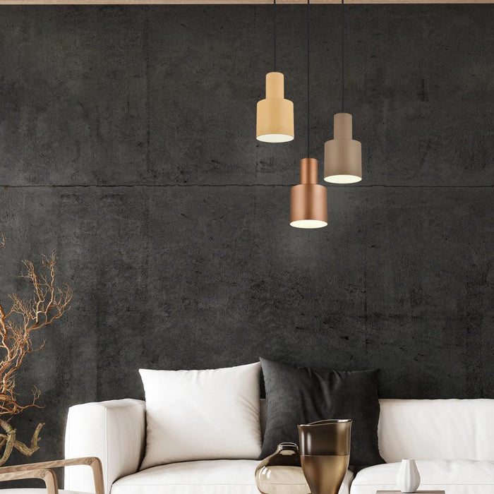 CHANDELIER AGUDO TRIO 3XE27 METAL 3 COLORS