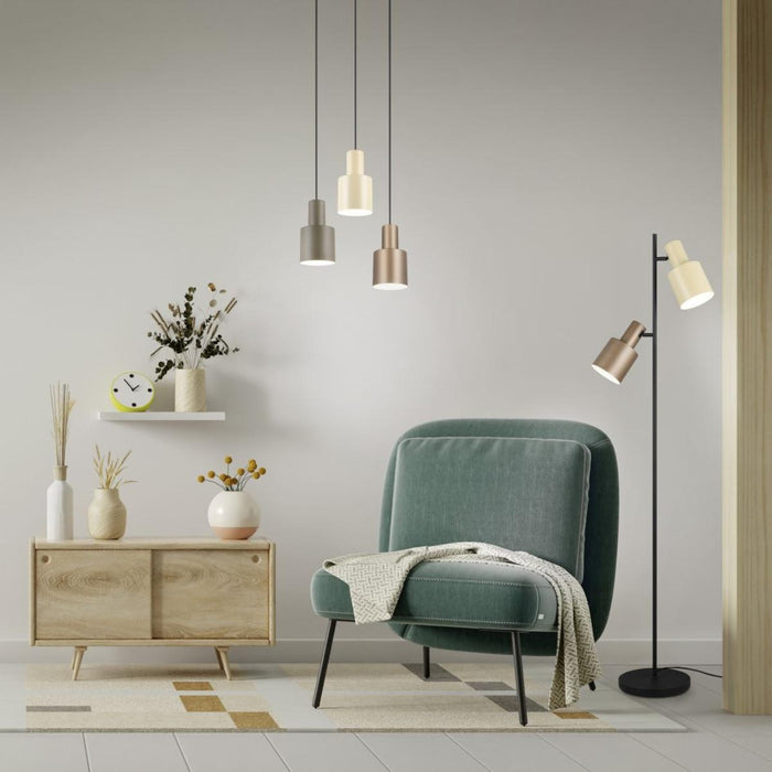 CHANDELIER AGUDO TRIO 3XE27 METAL 3 COLORS