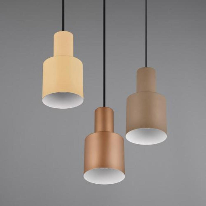 CHANDELIER AGUDO TRIO 3XE27 METAL 3 COLORS
