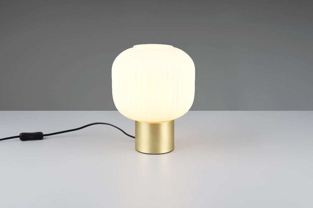 TABLE LAMP DIVA 1XE27 BRASS MAT