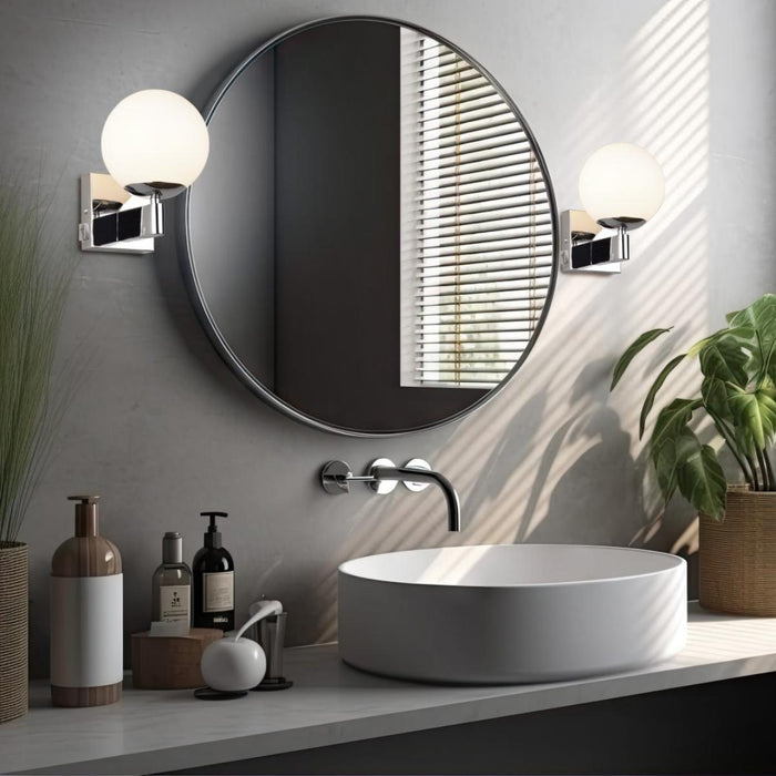 WALL APPLIQUE KULA 1XE14 CHROME IP44 TRIO