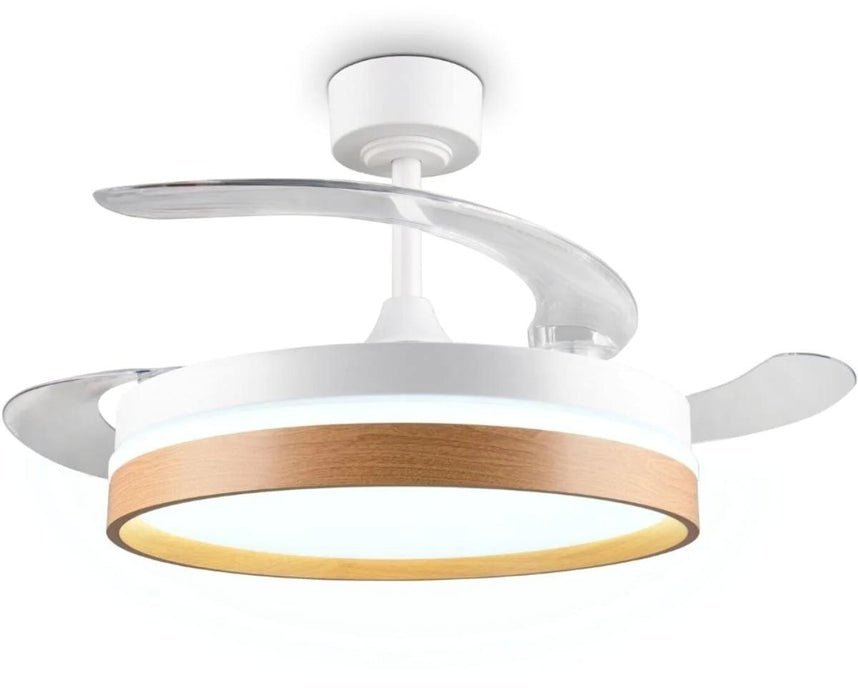 LED CEILING WITH FAN VOLDA REMOTE.