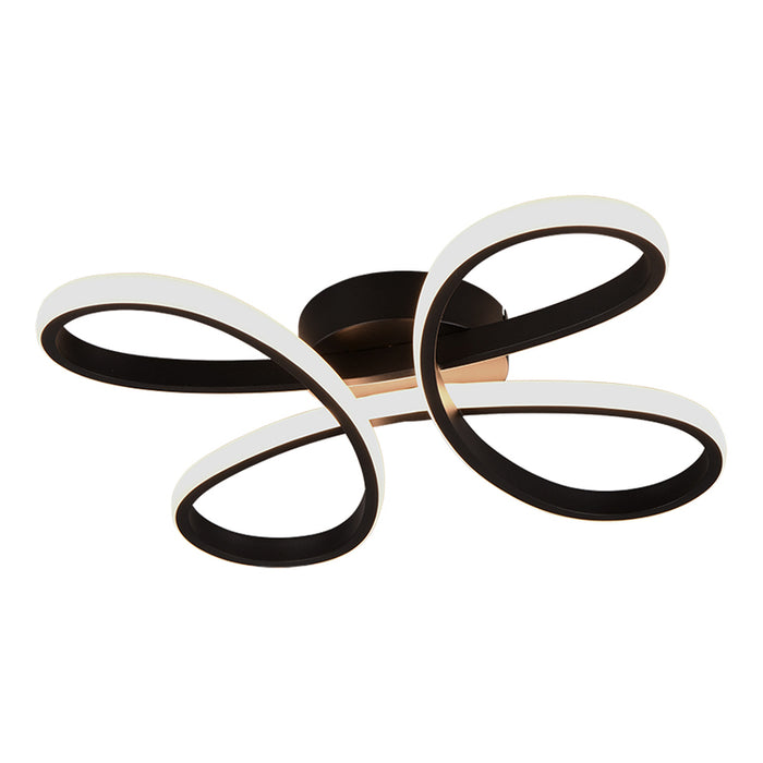 LED CEILING LIGHT 22W 2600LM 3000K BLACK TRIO FLY