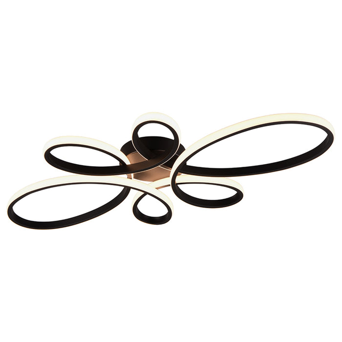 LED CEILING LIGHT 32W 3900LM 3000K BLACK TRIO FLY