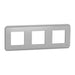 TRIPLE FRAME ALUMINUM SCHNEIDER UNICA (NU400630) - Ключове и контакти<<<Електроматериали<<<Praktiker&&&Ключове и