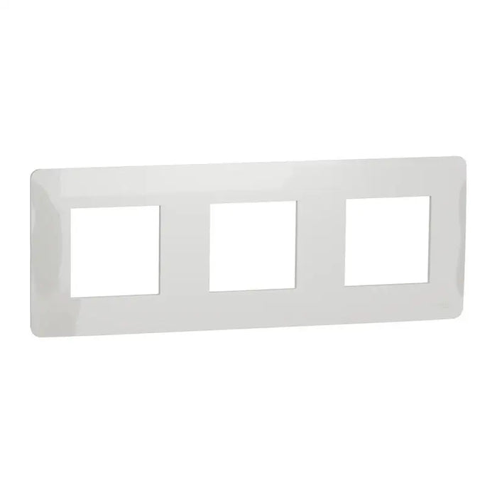 TRIPLE FRAME WHITE SCHNEIDER UNICA (NU200618) - Ключове и контакти<<<Електроматериали<<<Praktiker&&&Ключове и