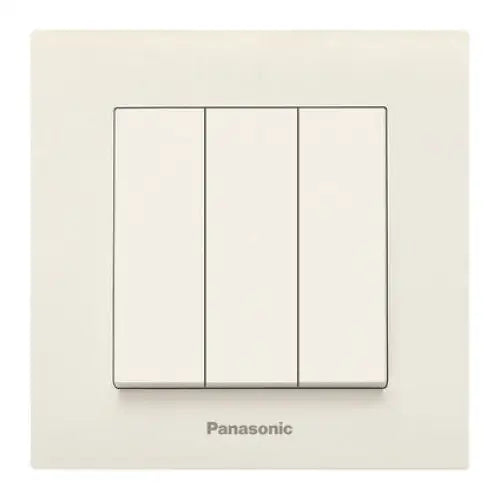 TRIPLE KEY PANASONIC KARRE PLUS - Ключове и контакти<<<Електроматериали<<<Praktiker&&&Ключове и