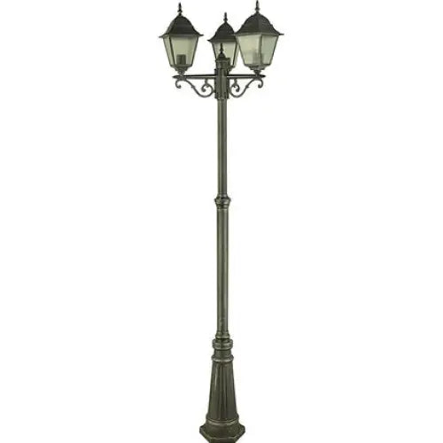 TRIPLE LANTERN 200CM SILVER PATINA 3XE27 BELIGHT - Градински фенери<<<Външно