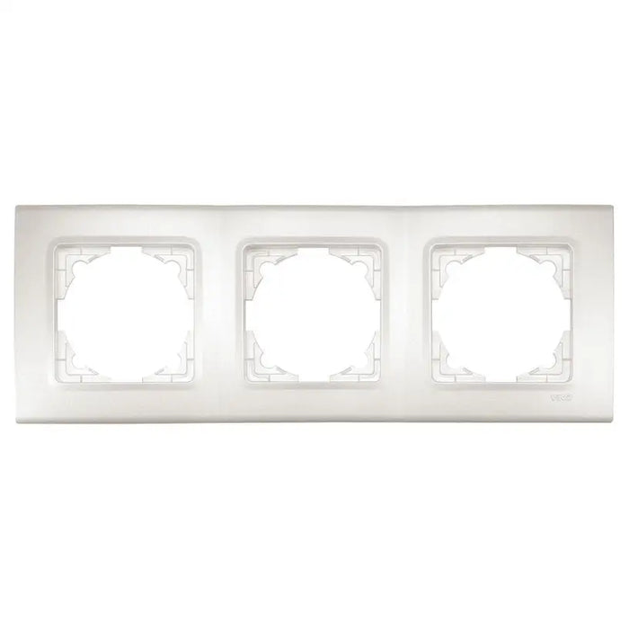 TRIPLE PEARL FRAME VIKO BY PANASONIC Linnera Life - Ключове и контакти<<<Електроматериали<<<Praktiker&&&Ключове и
