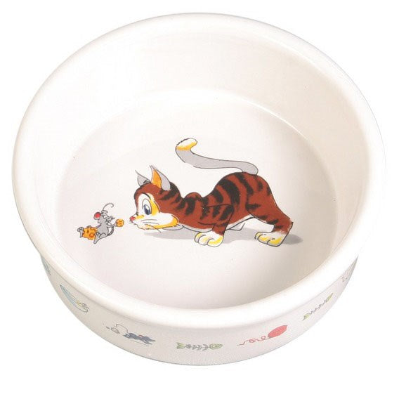 Cat Feeder Trixie White