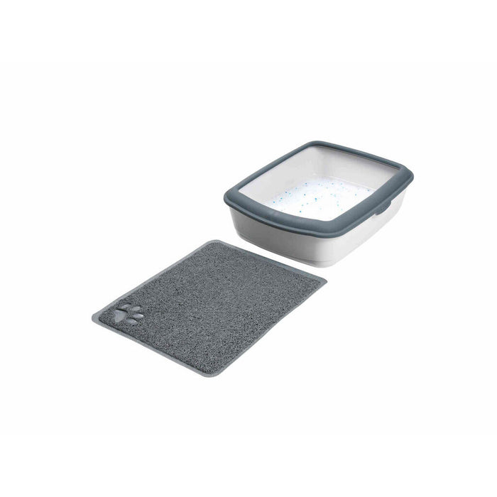 Cat Litter Tray Mat Trixie Anthracite PVC 37 × 45 cm