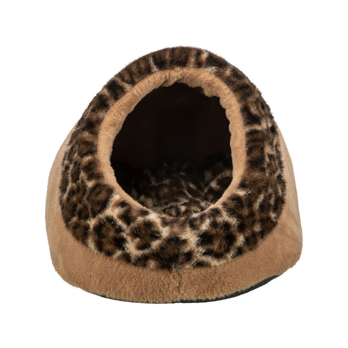 Cat cave Trixie Leo Brown Light brown Polyester Plush 35 x 26 x 41 cm