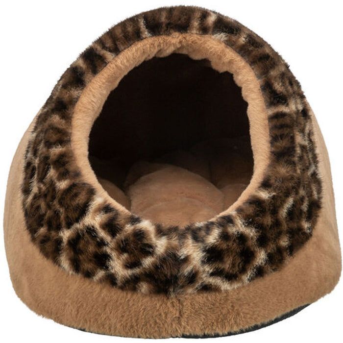 Cat cave Trixie Leo Brown Light brown Polyester Plush 35 x 26 x 41 cm