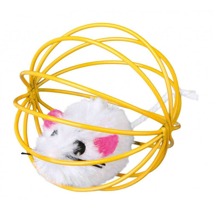 Toys Trixie Mouse in a Wire Ball Multicolour Polyester