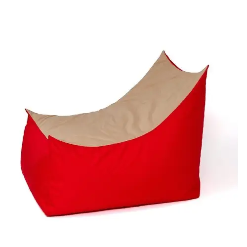 Tron red-beige Sako bag pouffe XXL 140 x 90 cm - Sako poufsPUF-SAK<<<Poufs and footrestsPUF<<<ActionPL
