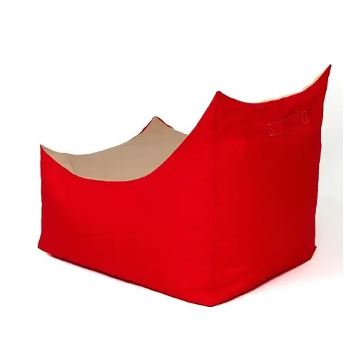 Tron red-beige Sako bag pouffe XXL 140 x 90 cm - Sako poufsPUF-SAK<<<Poufs and footrestsPUF<<<ActionPL