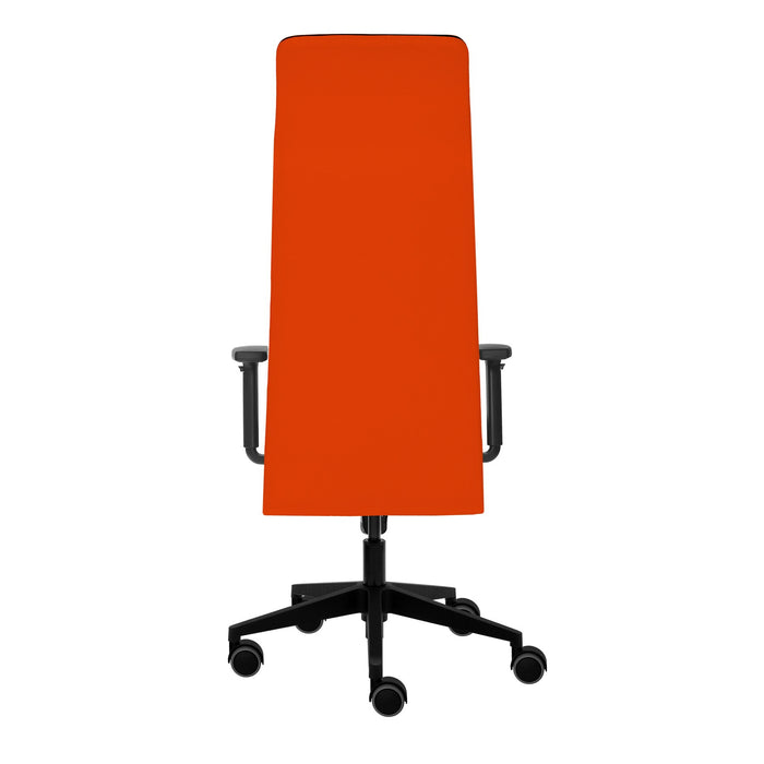 Tronhill Solium Executive ergonomic chair, damask and mesh, red