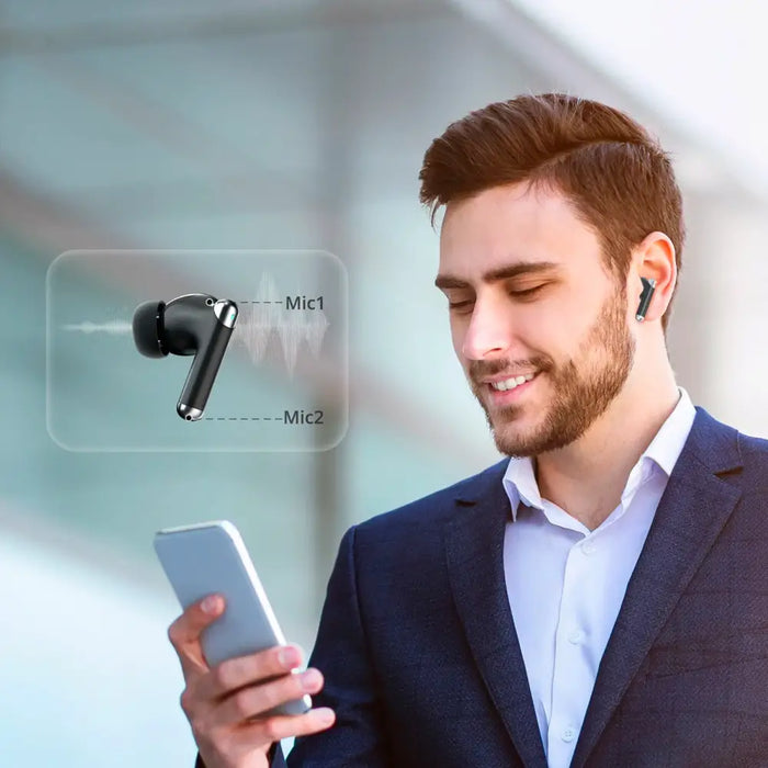 Tronsmart Soundfii R4 wireless Bluetooth 5.3 ENC headphones - black - Headphones and speakers<<<HurtelXML