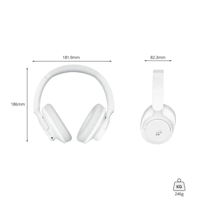 Tronsmart Sounfii Q20 ANC On-Ear Bluetooth 5.3 Wireless Headphones - White - Headphones and speakers<<<HurtelXML