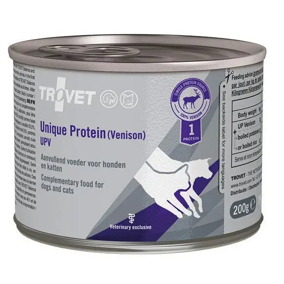 TROVET Unique Protein UPV Venison - wet food for dogs and cats - 200g - Wet food for a dogVET-KMP<<<VETVET<<<ActionPL