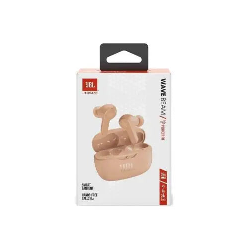 True wireless headphones JBL WAVE BEAM WIRELESS CONNECTION BEIGE - Audio<<<Основна<<<DunaXML&&&True wireless