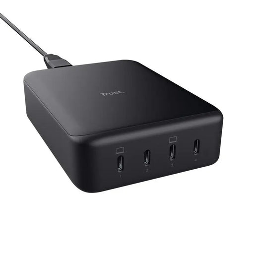 Trust Maxo - 240W GaN 4-port USB-C desk charger black - ChargersLAD-SIC<<<Power supplies for phonesLAD<<<ActionPL