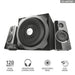 TRUST Tytan 2.1 Subwoofer Speaker Set - black - Speakers&Sound Cards<<<TRUST компютърна периферия и