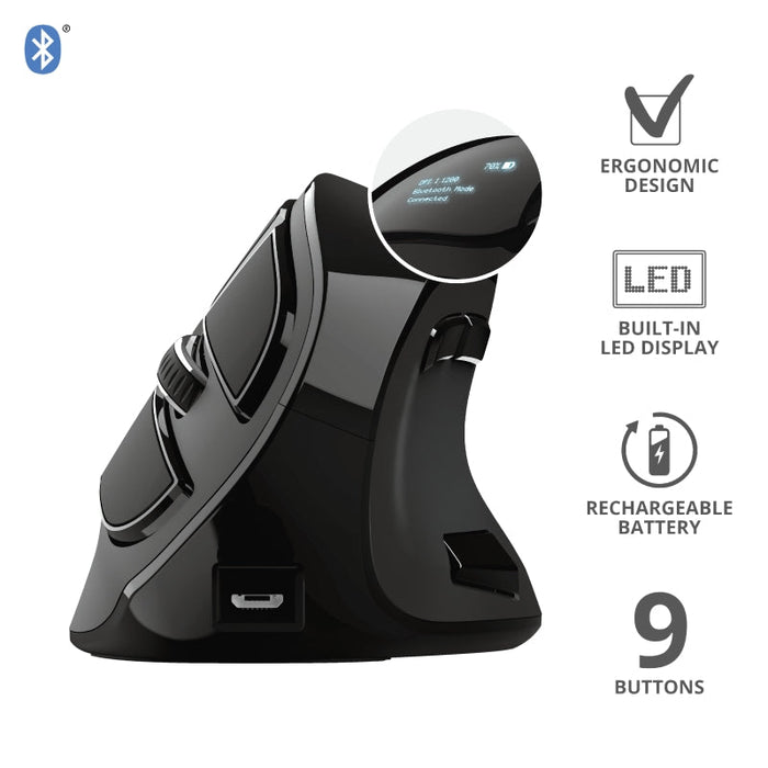 TRUST Voxx Ergonomic Wireless Rechargeable Mouse - Mice<<<TRUST компютърна периферия и