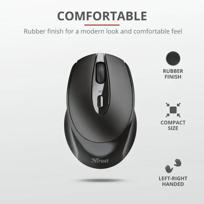 TRUST Zaya Wireless Rechargeable Mouse Black - Mice<<<TRUST компютърна периферия и