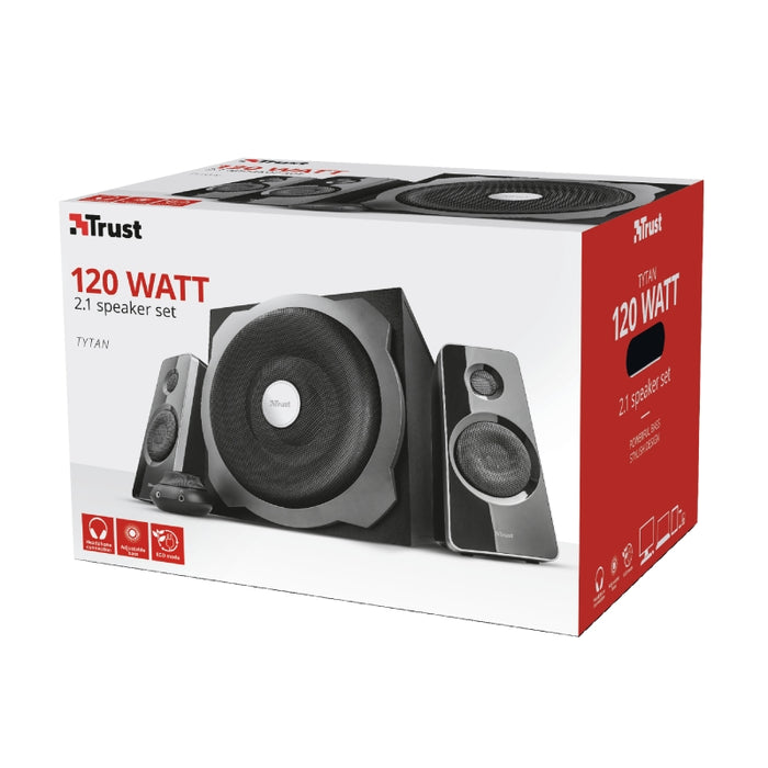 TRUST Tytan 2.1 Subwoofer Speaker Set - black