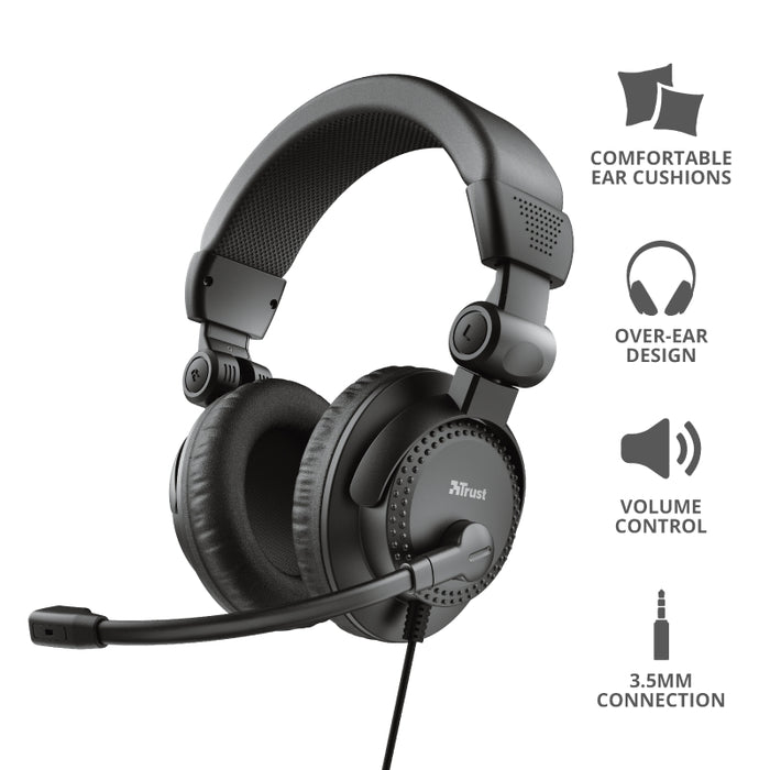 TRUST Como Headset for PC and laptop