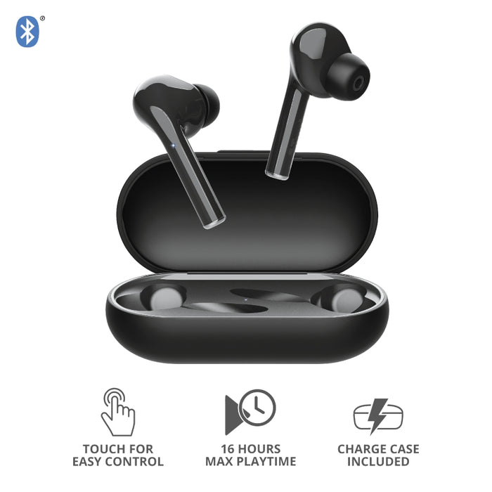 Headphones Trust NIKA TOUCH BT BLACK , Bluetooth , IN-EAR (PLUGS)