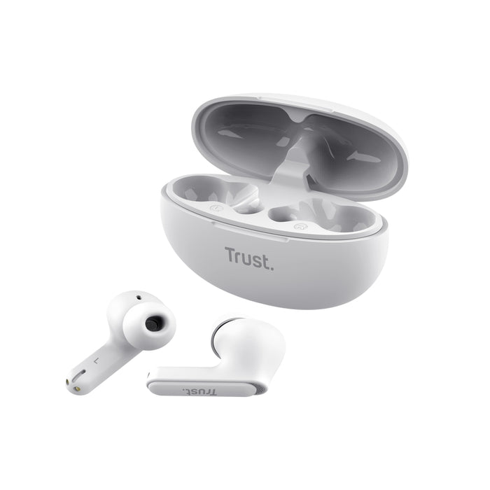 TRUST Yavi Bluetooth ENC Earbuds White