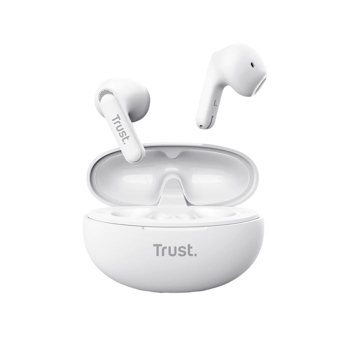 TRUST Yavi Bluetooth ENC Earphones White