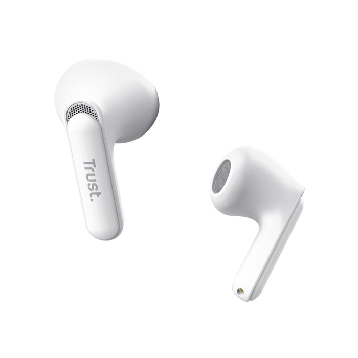 TRUST Yavi Bluetooth ENC Earphones White
