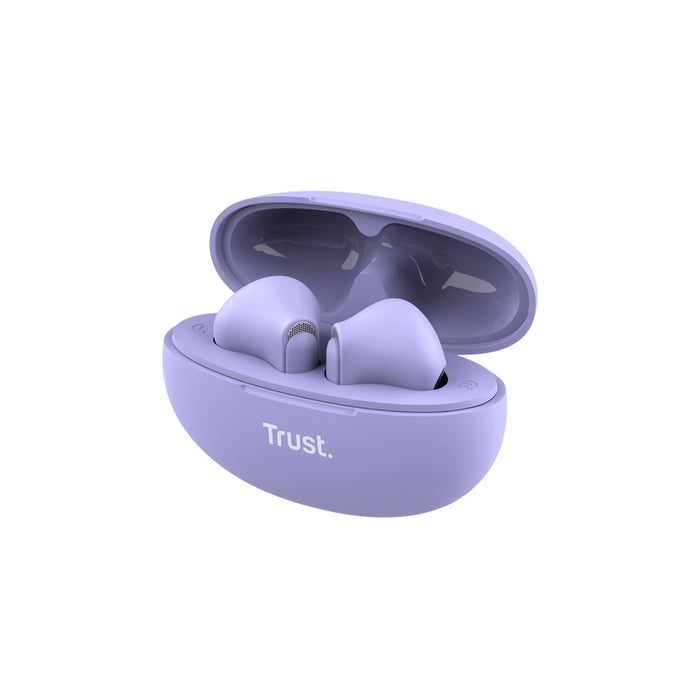 TRUST Yavi Bluetooth ENC Earphones Purple