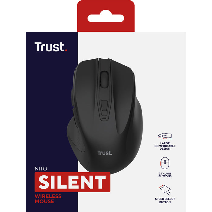 TRUST Nito Silent Wireless Mouse - Black