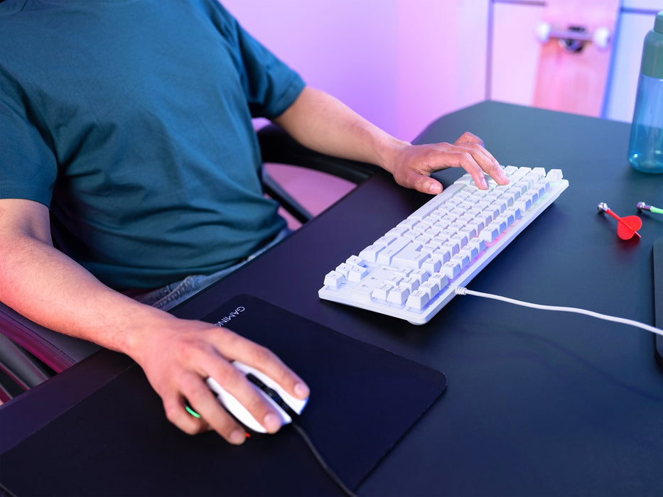 Trust GXT 833W THADO TKL US - gaming keyboard, white