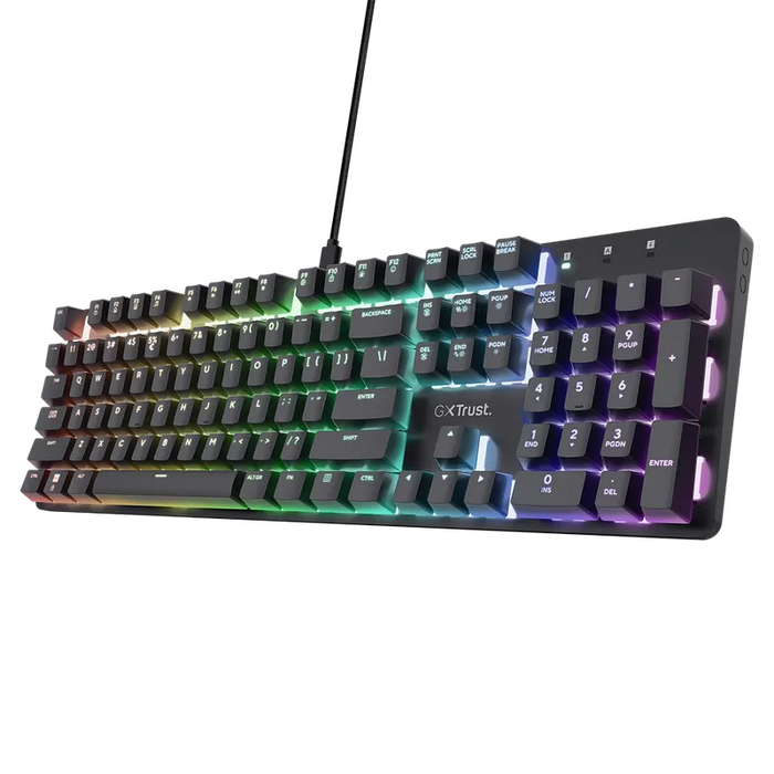 Trust GXT 871 Zora Mechanical Keyboard - Black US
