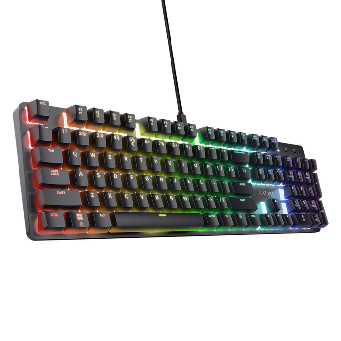 Trust GXT 871 Zora Mechanical Keyboard - Black US