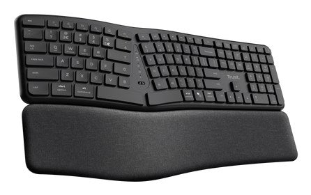 Trust Keyra Ergonomic multidevice wireless keyboard
