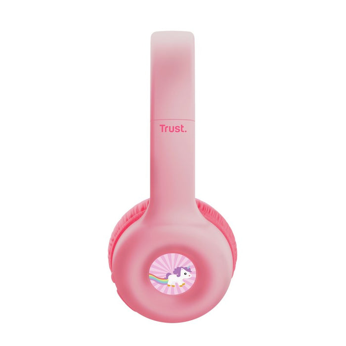 Trust Nouna Headset Wired & Wireless Head-band Calls/Music USB Type-C Bluetooth Pink