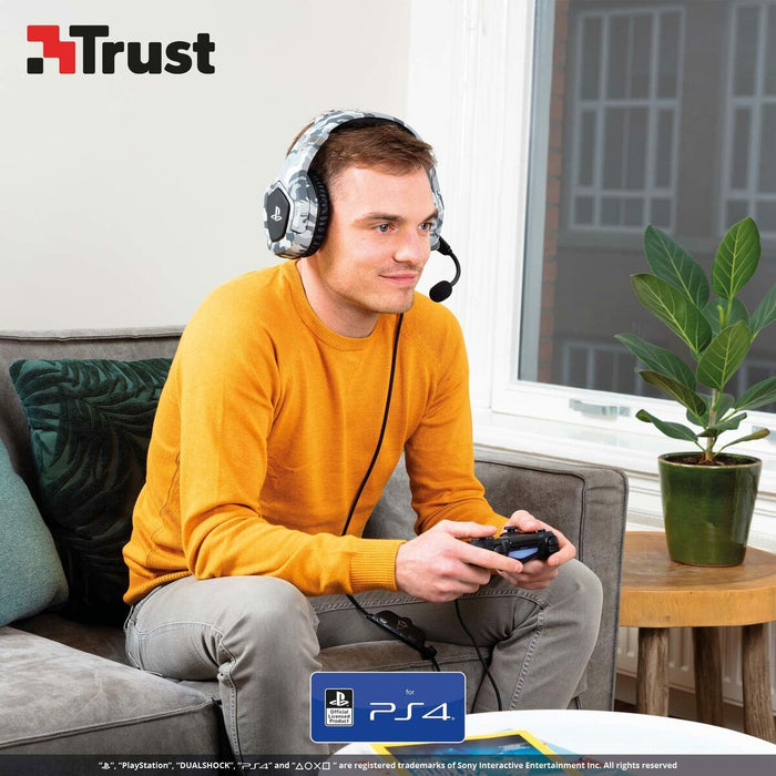 Wireless Headphones Trust 23531 GXT488 Grey