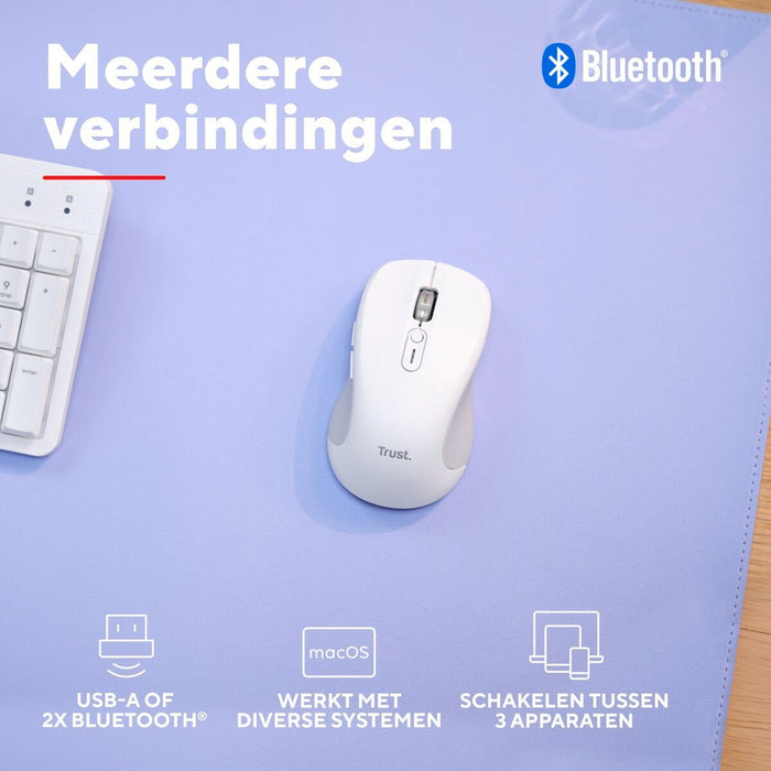 Mouse Trust 25674 White 3200 DPI