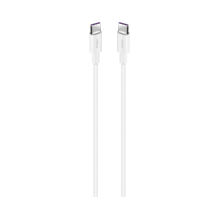 CABLE TTEC TYPE-C 1.5 m 100w WHITE